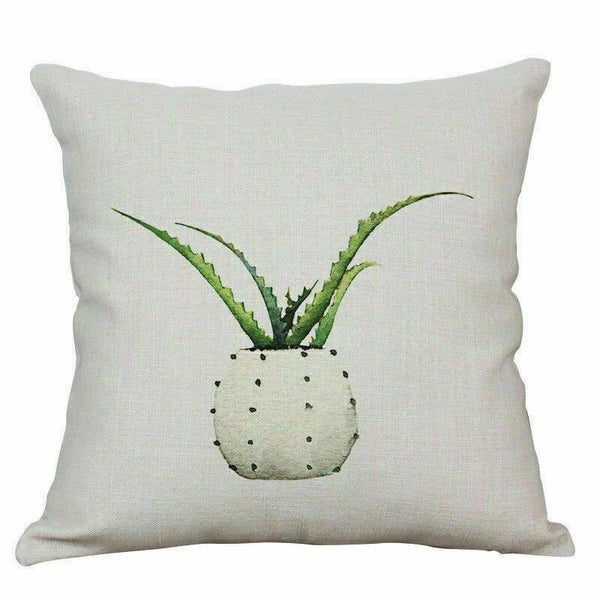 Home Pillow Decoration Sofa Case Waist Cushion Pattern Cover Leaf