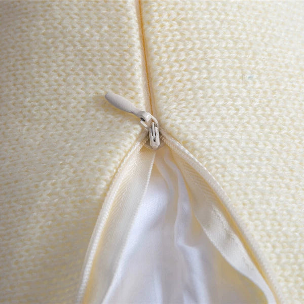 Square Knitted Tassel Pillowcase Sofa Bed Waist Throw Back Cushion Covers Chair