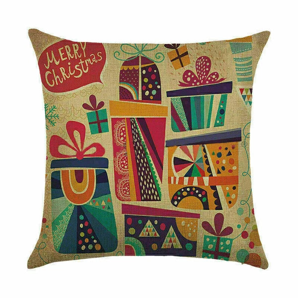 Pillow Christmas Case Sofa Car Throw Home Cover Cushion Decor Santa
