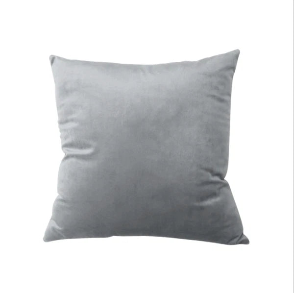 UK 18" Soft Velvet Colorful Plain Cushion Cover Pillow Cases Home Bed Sofa Decor