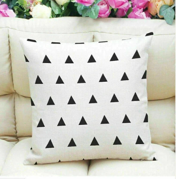 Cover Cushion Geometric pillow / Pattern 18" Case Sofa Decor