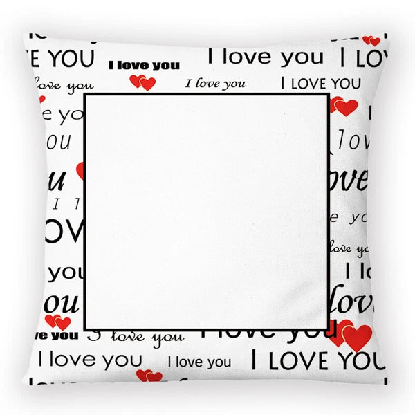 Letters Quote Words I Love You Throw Pillow Cases Cushion Covers Home Sofa Decro