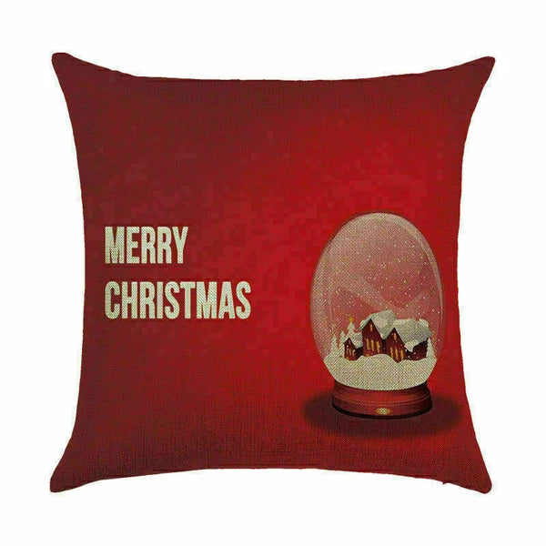 Pillow Christmas Case Sofa Car Throw Home Cover Cushion Decor Santa
