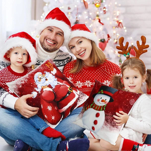 18"x18" Christmas Pillow Covers Cushion Covers Decoration Holiday Decor for Sofa