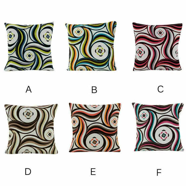 Decor Cushion Waist Cover Sofa Geometric Case Patterns Home Pillow