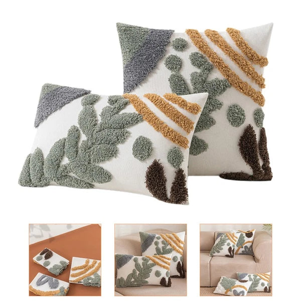 Pillow Case Cotton Cushion Covers Sofa Couch Bed Pillowcases Pattern Throw