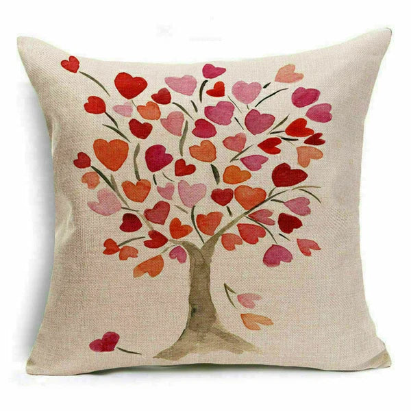 Throw Pillow Fashion Flower Tree  Case Sofa Home Cover Cushion Decor