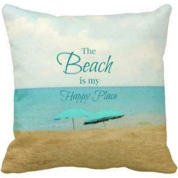 Decor Cushion Seaside Sofa Cover Cover Scenery Beautiful Pillow Pillow Home Case