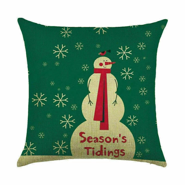 Pillow Christmas Case Sofa Car Throw Home Cover Cushion Decor Santa