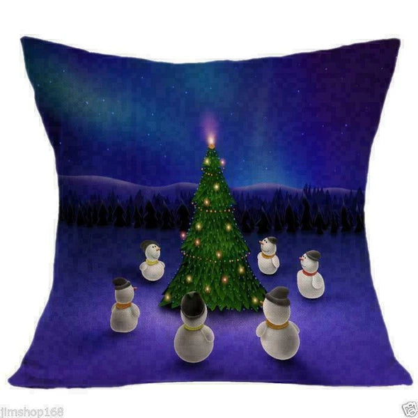 Cover Home NEW Decor Waist Pillow Case Cushion Sofa Christmas