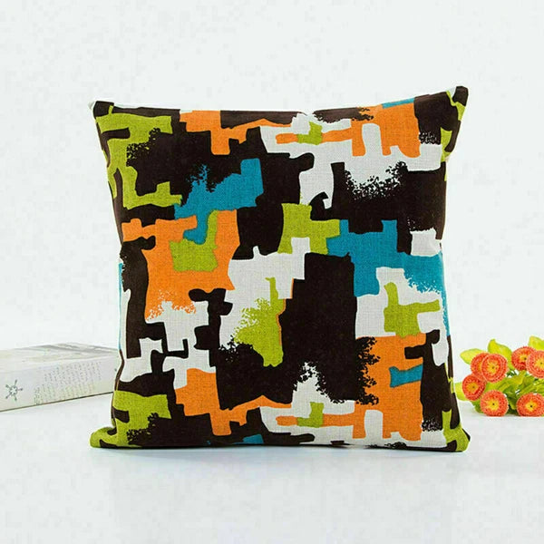 Decor Cushion Waist Cover Sofa Geometric Case Patterns Home Pillow