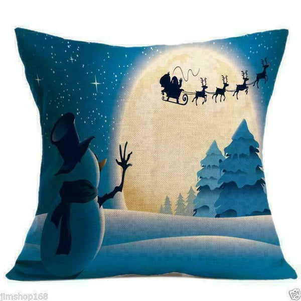 Cover Home NEW Decor Waist Pillow Case Cushion Sofa Christmas
