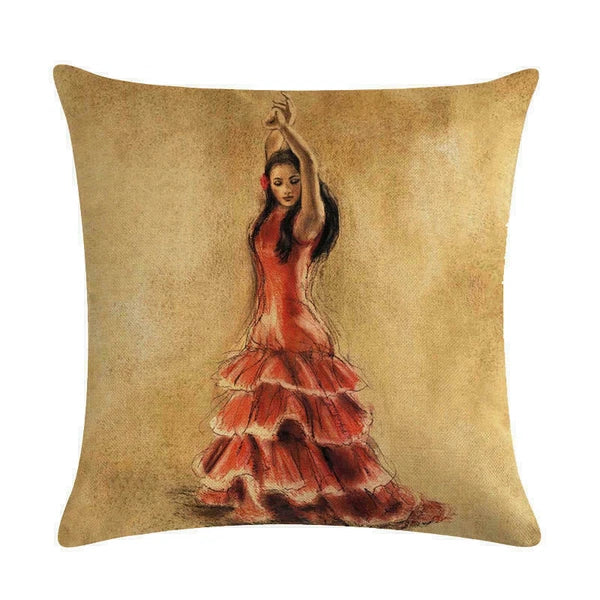 Decor Cushion Sofa Pillow Cover Cover Case Home Girl 18"*18" Pillow Dance