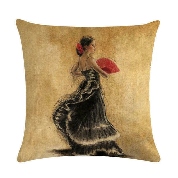 Decor Cushion Sofa Pillow Cover Cover Case Home Girl 18"*18" Pillow Dance