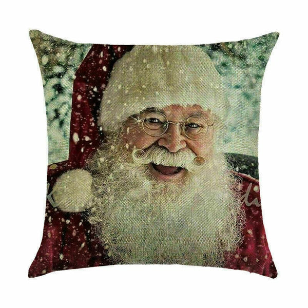Pillow Christmas Case Sofa Car Throw Home Cover Cushion Decor Santa