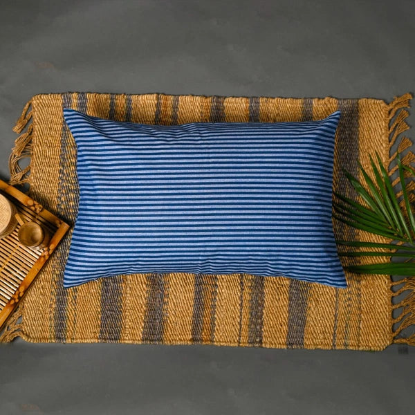 Cotton Pillow Case Cover Home Sofa Bad Decor Striped Throw Cushion Cover-18x28