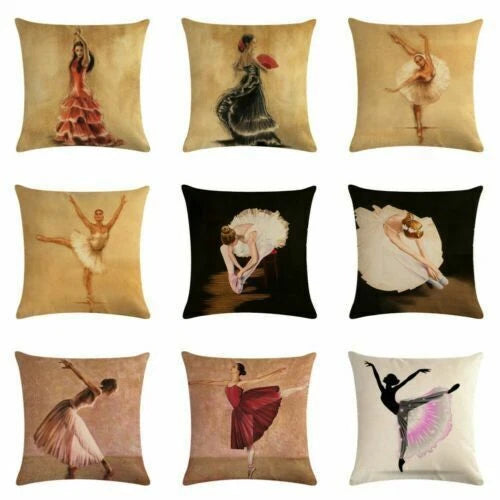 Decor Cushion Sofa Pillow Cover Cover Case Home Girl 18"*18" Pillow Dance