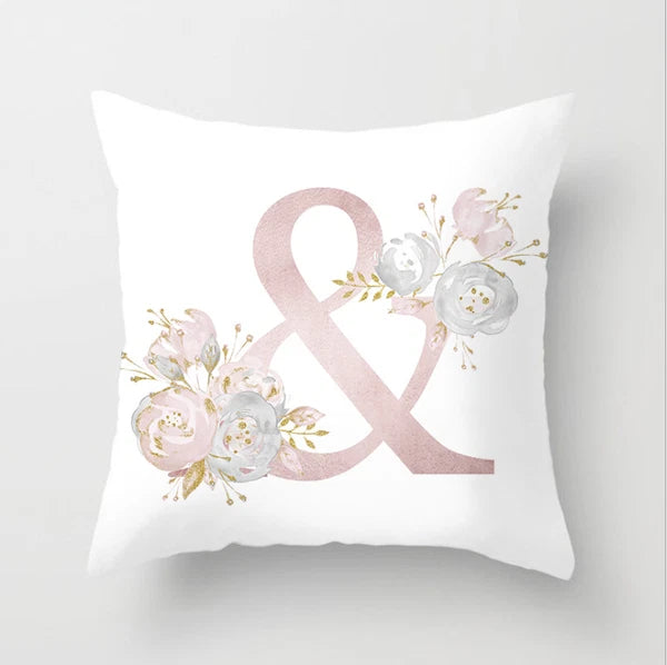 New UK LETTER POLYESTER CUSHION COVER PILLOW CASE WAIST THROW HOME SOFA DECOR