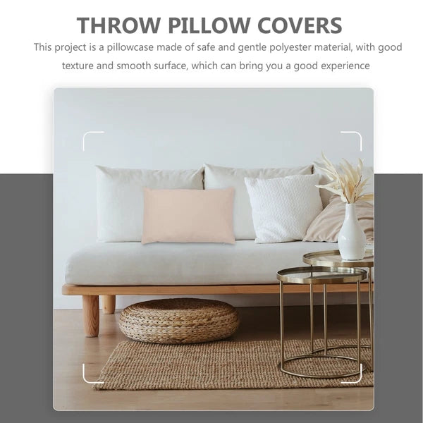 2 Pcs Waterproof Throw Pillowcase Protectors Cushions Cover Sofa Car