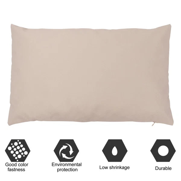 2 Pcs Waterproof Throw Pillowcase Sofa Cushion Covers Outdoor Car