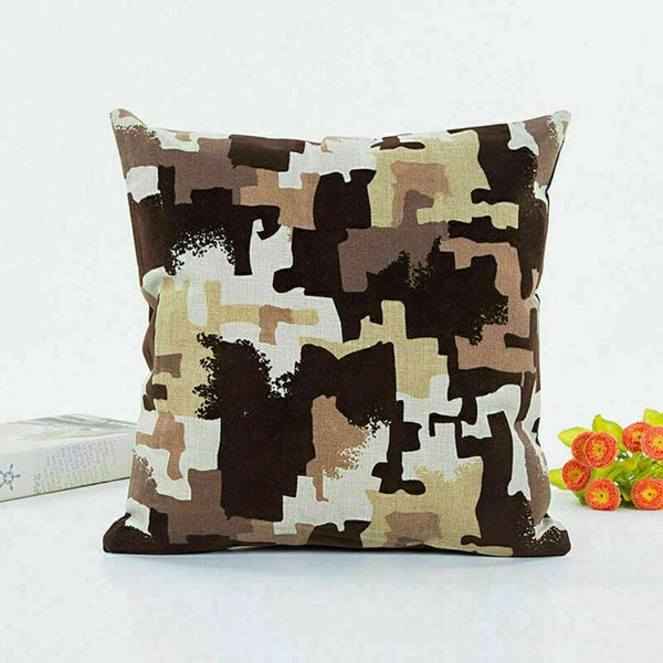 Decor Cushion Waist Cover Sofa Geometric Case Patterns Home Pillow