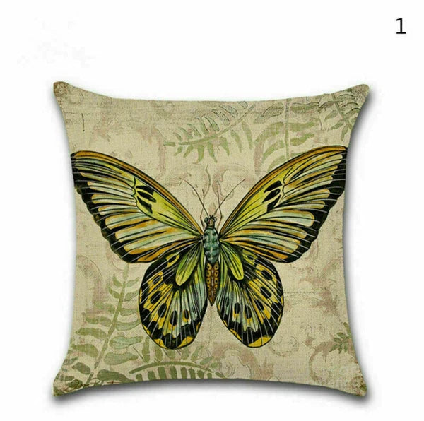 Decor Cushion Throw Cover Case Sofa Butterfly 18" Home Cute