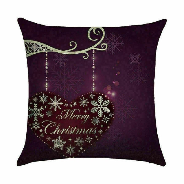Pillow Christmas Case Sofa Car Throw Home Cover Cushion Decor Santa