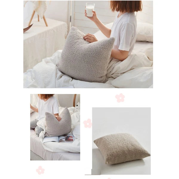 Square Knitted Pillowcase Sofa Bed Throw Waist Cushion Covers Chair Office Decor