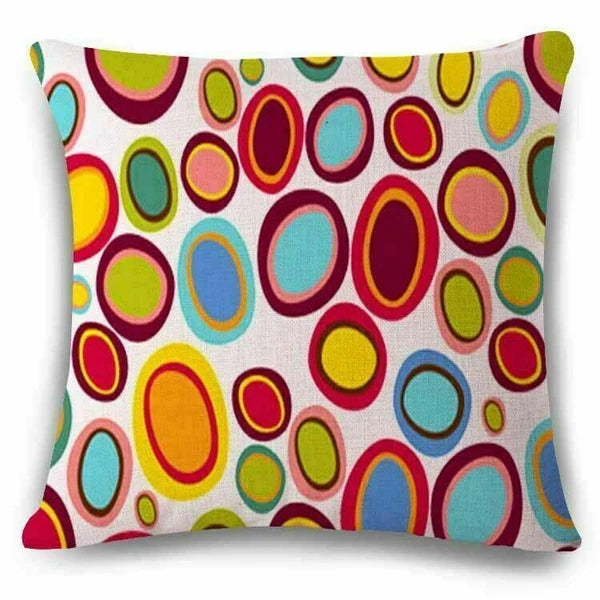 Chromatic Geometry   Pillow Case Cushion Cover Sofa Home Decor 18inch