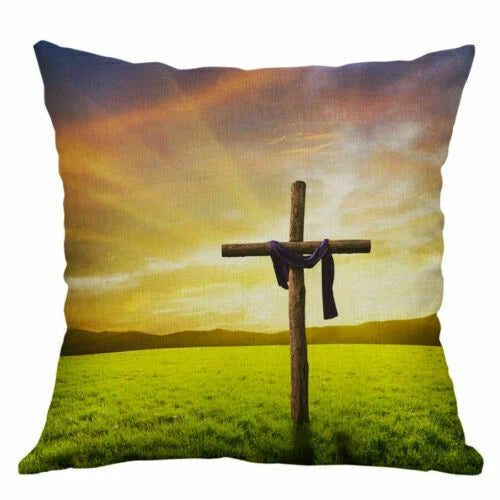 New Sofa Decor Throw Home Car Cover Cross 18" Case Pillow Cushion