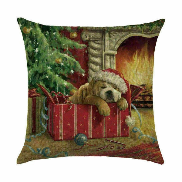 Pillow Christmas Case Sofa Car Throw Home Cover Cushion Decor Santa
