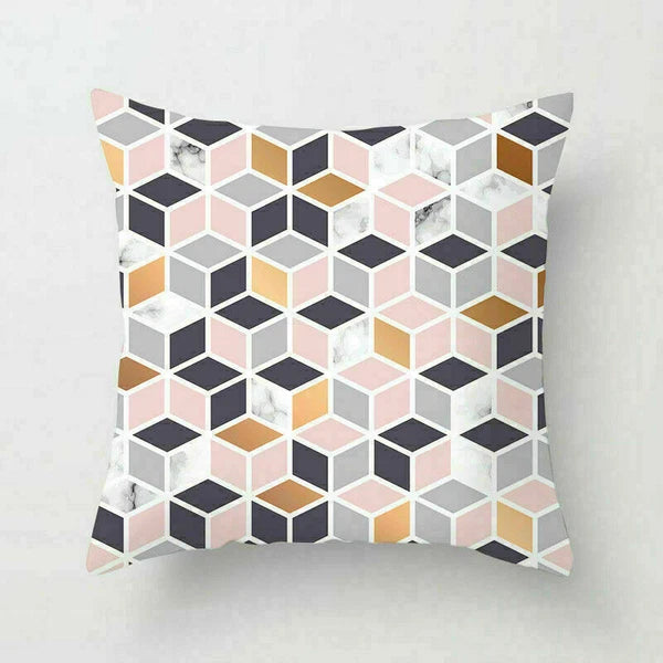 18inch Geometric Polyester Throw Pillow Cases Sofa Home Cover Cushion Decoration