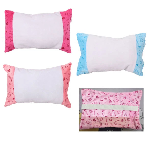 20Pcs Sublimation Blank Pillow Case Cartoon Neck Waist Cushion Cover Sofa Decor