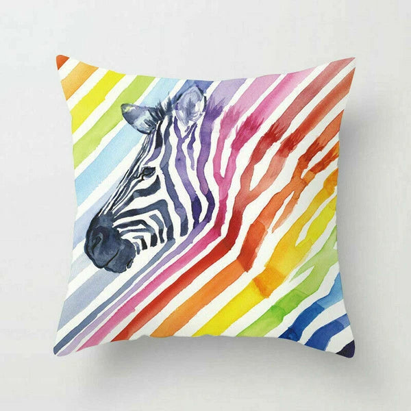 Animal Print Pillow Case Cover Polyester Sofa Waist Home Cover Cushion Decor 18"