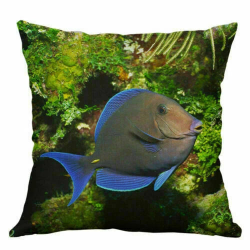Cushion 18"Retro Pillow Decor Animal Home Cover Sea Case Sofa Throw