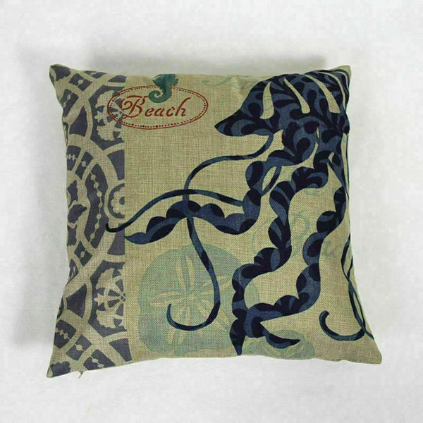 Covers Cushion pillowcases Sofa Animal Ocean Cotton Sea Beach pillow Style