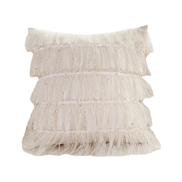 18 x 18 in Embrodiery Lace Throw Pillow Covers Case Sofa Bed Cushion Cover Decor
