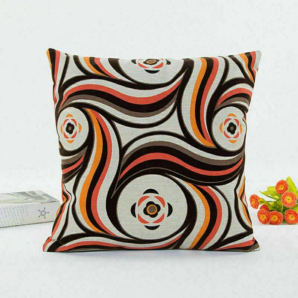 Decor Cushion Waist Cover Sofa Geometric Case Patterns Home Pillow