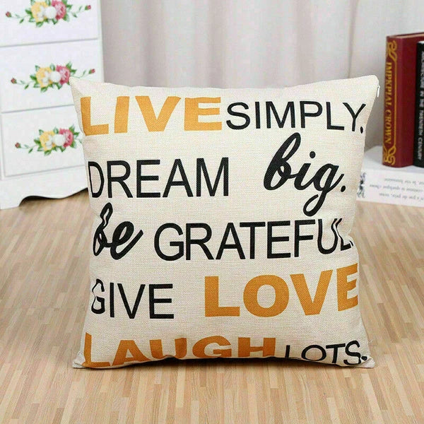 Cushion Pillow Throw Square Waist Home Case Sofa Cover Decorative