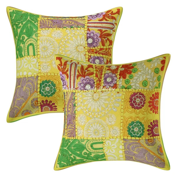 Cushion Cover Traditional Art Yoga Home Decor Sofa Pillow Cover Case 12 x 12 in