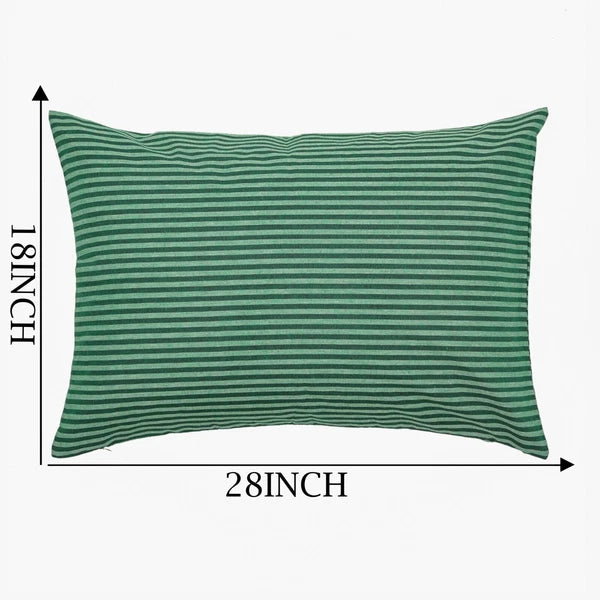 Cotton Throw Pillow Cover Striped Cushion Case Covers Home Sofa Decor 18 x 28"