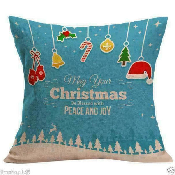 Cover Home NEW Decor Waist Pillow Case Cushion Sofa Christmas