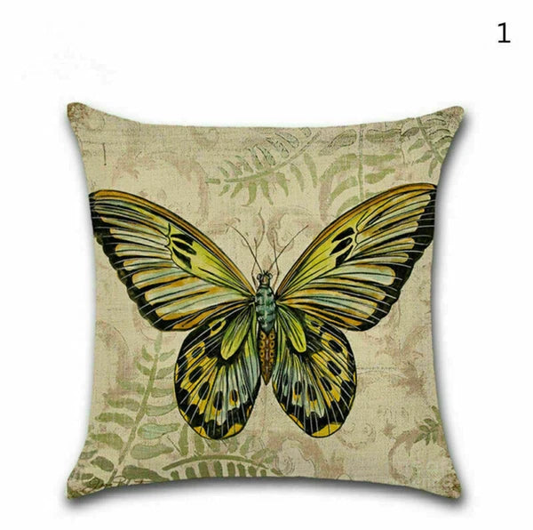 Decor Cushion Throw Cover Case Sofa Butterfly 18" Home Cute