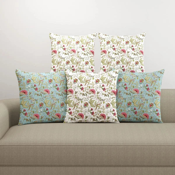 Cotton Cushion Covers Only for Sofa and Diwan 16x16 inch
