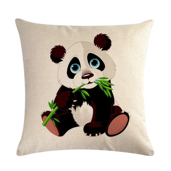 Panda '' Pillow Case Sofa Waist Throw Cushion Cover Home Decor