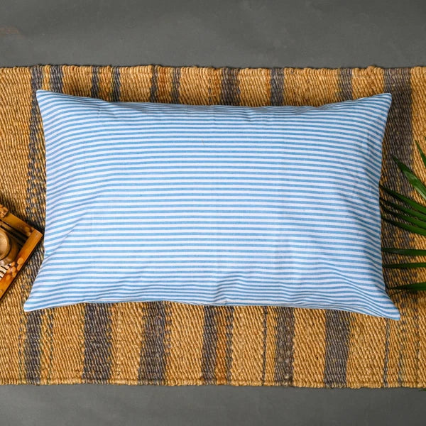 Cotton Pillow Case Cover Home Sofa Bad Decor Striped Throw Cushion Cover-18x28