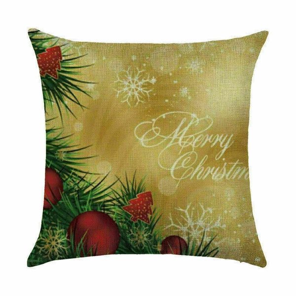 Pillow Christmas Case Sofa Car Throw Home Cover Cushion Decor Santa