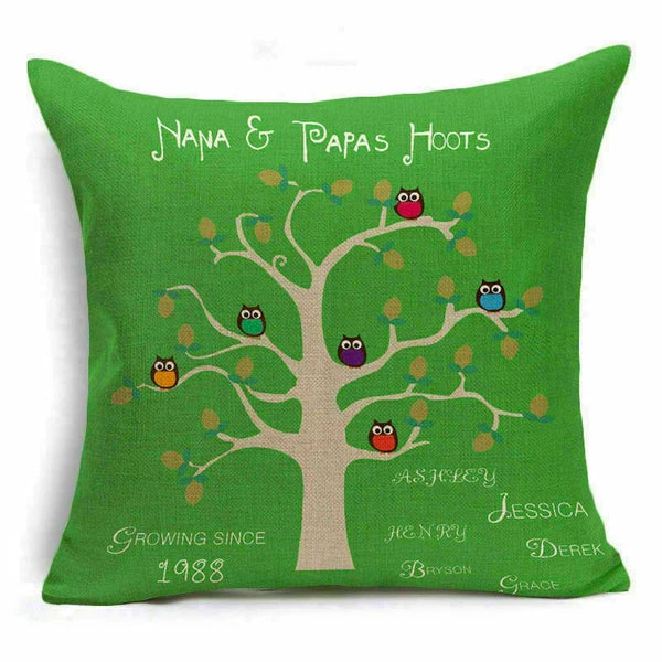 Throw Pillow Fashion Flower Tree  Case Sofa Home Cover Cushion Decor
