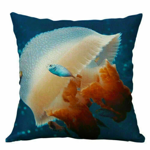 Cushion 18"Retro Pillow Decor Animal Home Cover Sea Case Sofa Throw