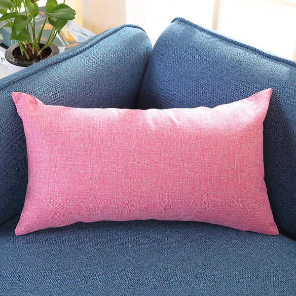 Rectangle Cushion Cover Silk Throw Pillow Case Sofa Car Bed Pillowcase  House